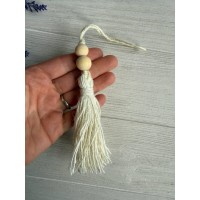 Кисточки хлопковые 22 см , белые  25 шт