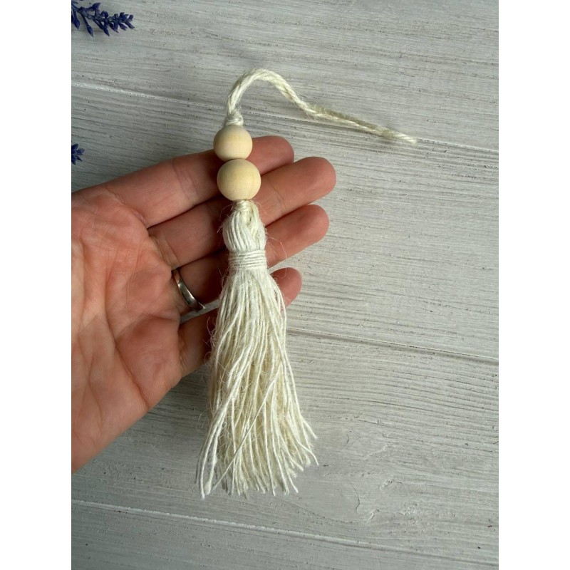 Китиці бавовняні 22 см, білі 50 шт