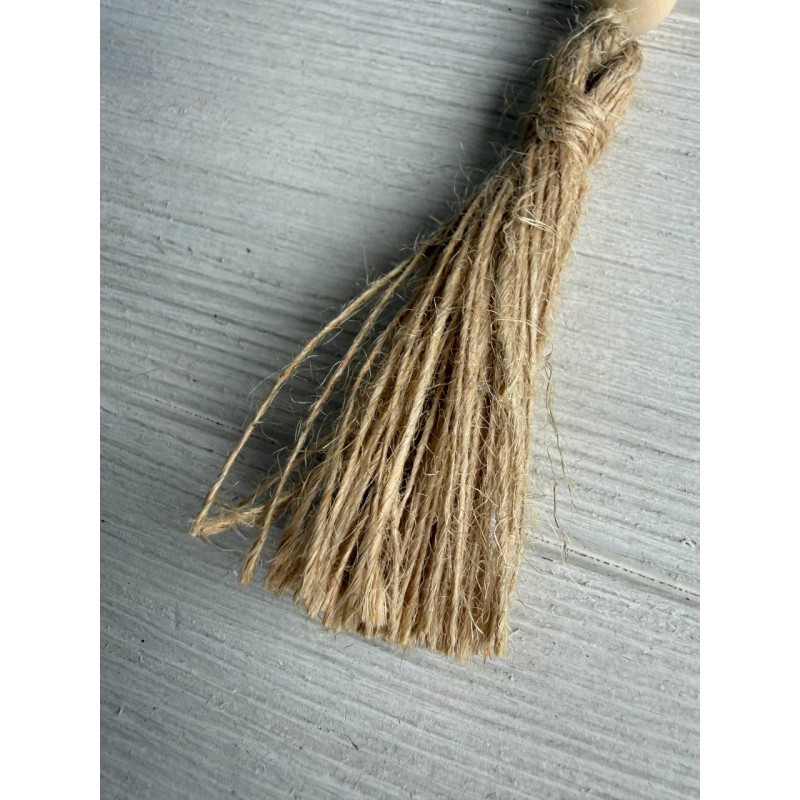 Китиці бавовняні 22 см, натуральний колір 50 шт