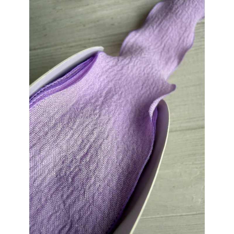 Стрічка  4 см " Хвиля " фіолетова 9 метрів