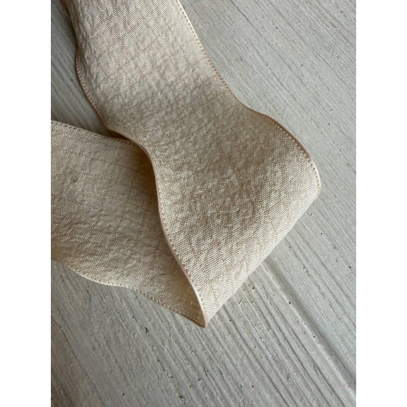 Стрічка  4 см " Хвиля " бежева 9 метрів