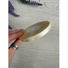 Лєнта атласна 0,6 см кремова #08 32,5 метра