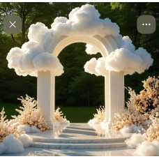 Хмаринка для фотозони 80*25 см голуба