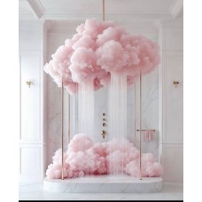 Хмаринка для фотозони 80*25 см рожева