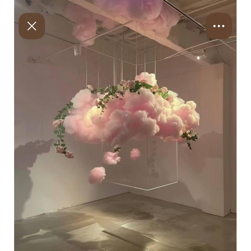 Хмаринка для фотозони 80*25 см рожева