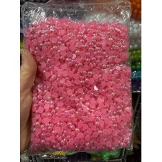 Напівперлини 6 мм , яскраво рожеві АВ   250 грамів