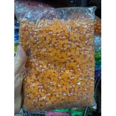 Напівперлини 8 мм , світло помаранчеві АВ   250 грамів