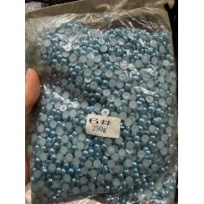 Полужемчуг  6 мм темно голубой  250 грамм