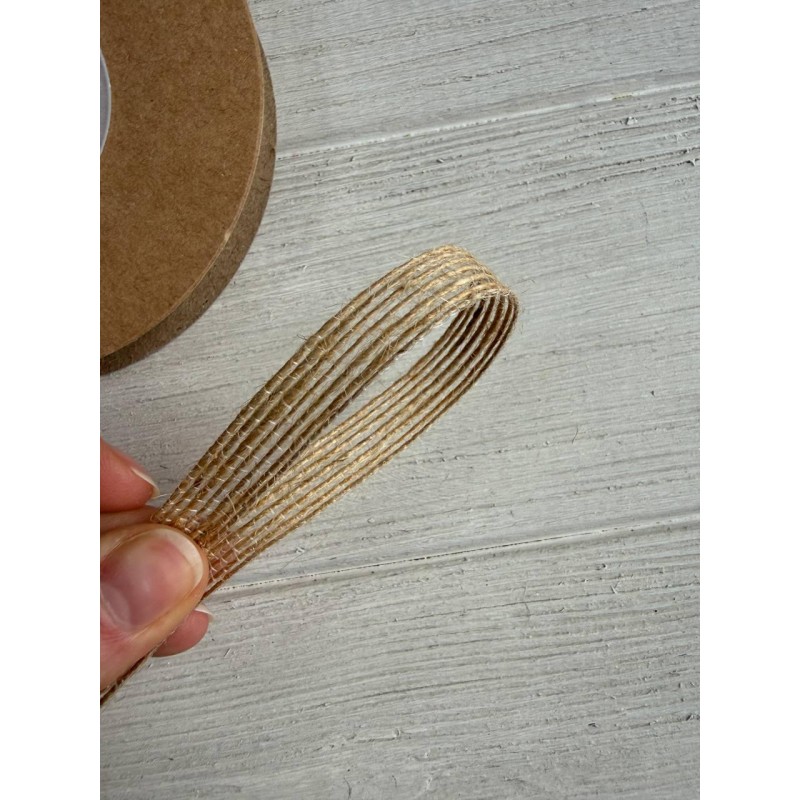 Стрічка мішковина " 19510" 1 см рулон 10 метрів