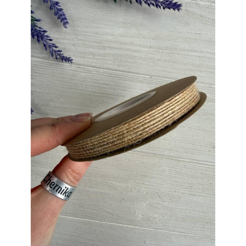 Стрічка мішковина " 19510" 1 см рулон 10 метрів