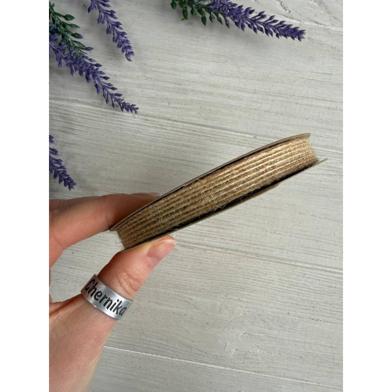 Стрічка мішковина " 19510" 1 см рулон 10 метрів