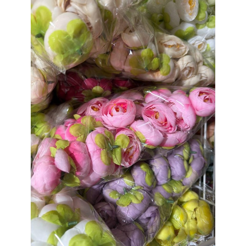 Ранункулюс бутон, рожевий із малиновим 100 шт.