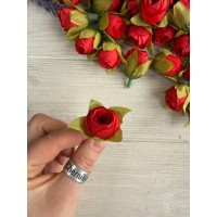 Бутон Півонії " З підкладкою " No 5 червоний 100 шт
