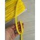 Тесьма " Мелкие помпоны " желтая 22,5 метра