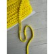 Тесьма " Мелкие помпоны " желтая 22,5 метра