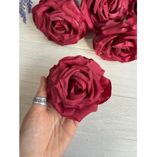 Роза головка " 30687 " бордо 12 шт