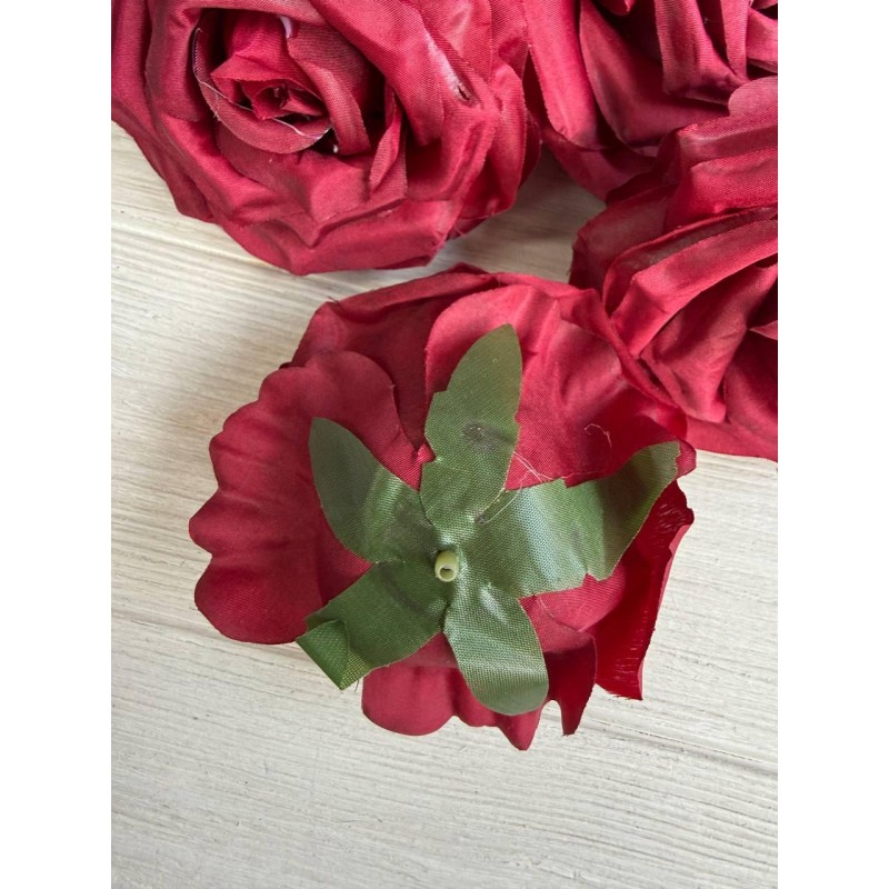 Роза головка " 30687 " бордо 12 шт