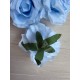 Роза головка " 30687 " голубая 12 шт