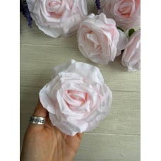 Роза головка " 30687 " бледно розовая12 шт