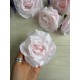 Роза головка " 30687 " бледно розовая12 шт
