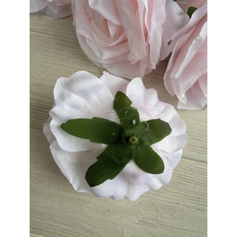 Роза головка " 30687 " бледно розовая12 шт