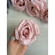 Роза головка " 30687 " пудра 12 шт