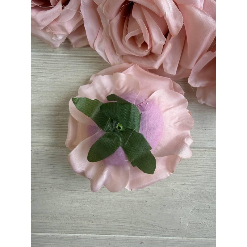 Роза головка " 30687 " пудра 12 шт