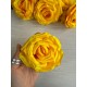 Роза головка " 30687 " темно желтая 12 шт