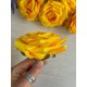 Роза головка " 30687 " темно желтая 12 шт