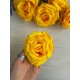 Роза головка " 30687 " темно желтая 12 шт