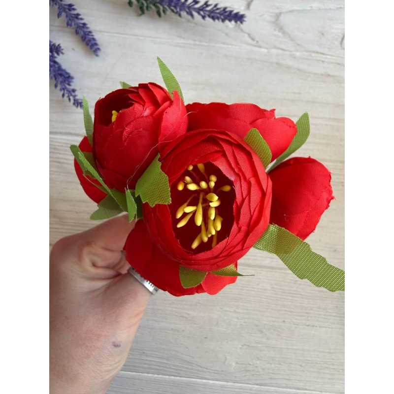 Ранункулюс букет, червоний 30 шт.