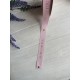 Стрічка мішковина " Just for you D30338 " рожева  2.5 см бордо # 9 метрів