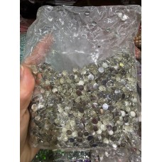 Серединка  " Кругла у стразах дрібна " біла 1000 шт.