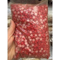 Полужемчуг  " Сердце "  красный 5000 шт
