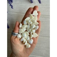 Кабошон " Серце " бежевий АВ  30 грам