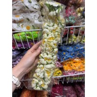 Пионы на ножке раскрытые " Марта " айвори 60 шт