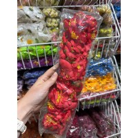 Пионы на ножке раскрытые " Марта " красные   60 шт