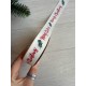 Репс  " Merry Christmas + веточка 30352 " 2,5 см  22,5 метра