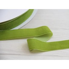 5 метрів Стрічка оксамитова " 2,5 см " Оливкова