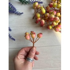 Шиповник 30728 бежевый с розовым  20 шт
