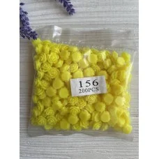 Серединка акрилова " Троянда 1.0 см" жовті 200 шт.