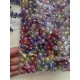 Бусины круглые " Сияние " 10 мм микс   500 грам Уценка