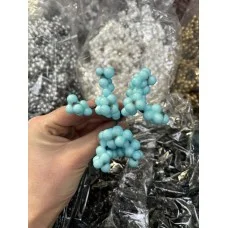 Гілочки з дрібними ягодами,  яскраво голубі  100 шт упаковка