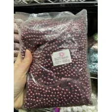 Бусины Жемчуг  на нитке  " Люкс "      6 мм   марсала     500 грам