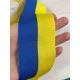 Стрічка "Прапор України" жовто - синя 5 см РУЛОН 22.5 метри