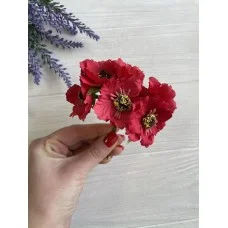 Маки   ,  красные                 60 шт