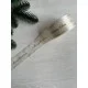 Атлас "  Merry Christmas со звездочками "  4 см  бежевый       рулон 22.5 метра