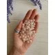 Бусины круглые " Сияние № 2  " 8 мм светло персиковые    500 грам