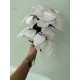 Ветка " Пуансетия С30395  "   белая         1 шт