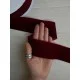 Лента бархатная "  5 см "    бордовый                     рулон 18 метров